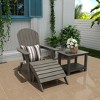 WestinTrends Tuscany HIPS¬¨‚Ä†Outdoor¬¨‚Ä†Patio¬¨‚Ä†Folding¬¨‚Ä†Adirondack¬¨‚Ä†Chair with Ottoman and Side Table (3-Piece) - 2 of 4