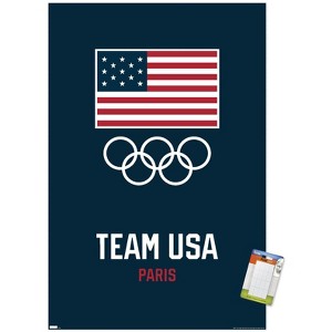 Trends International Team USA - Logo Blue Unframed Wall Poster Prints - 1 of 4