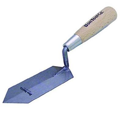 Bon Tool 11-999 Diamond Detail Point Trowel 8-inch X 2-inch Wood Handle