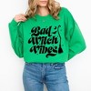 Simply Sage Market Women's Graphic Sweatshirt Bad Witch Vibes Puff Print - 2 of 4
