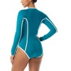 Beach House Sport Sculpt Long Sleeve Zip Front One Piece Swimsuit - 3 of 3