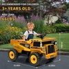 Ride on Dump Truck for Kids 3-8,12V Ride On Car Toy Toddlers 4 Wheeler Construction Vehicles with Auto-Lifting Dump Bed - 2 of 4