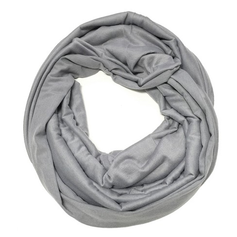 Wrapables Soft Jersey Knit Infinity Scarf, Light Grey - image 1 of 4