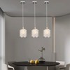 YIYIBYUS 3 Light Chrome Crystal Adjustable Ceiling Pendant Light - 2 of 4