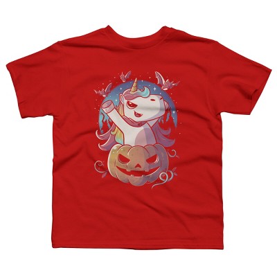 Boy's Design By Humans Spooky Unicorn Funny Cute Magic Halloween By EduEly T-Shirt