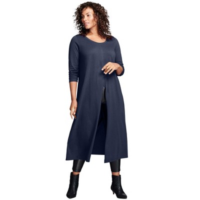 Roaman's Women's Plus Size Front Slit Ultra Femme Tunic