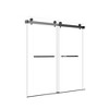 60x75-Inch Modern Double Door Shower Enclosure with Matte Black Stout Frame and Aluminum Alloy Square Channel - 2 of 4