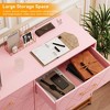 Pink 6-Drawer Tall Dresser ¨C 28.7" H Space-Saving Storage Organizer with Soft-Close Glides & Anti-Tip Kit for Bedroom & Closet - 4 of 4