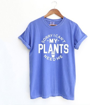 Simply Sage Market Women's My Plants Need Me Short Sleeve Garment Dyed Tee