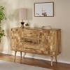 VYNXARIA 3 Drawer sideboard with 2 door,Natural Wood - 4 of 4