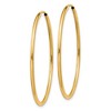 Black Bow Jewelry 1.5mm x 36mm 14k Yellow Gold Polished Round Endless Hoop Earrings - 2 of 4