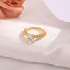 Oval Engagement Ring for Women 2.54 Ct Cubic Zirconia Sterling Silver Bellaria by Ginger Lyne - 2 of 4