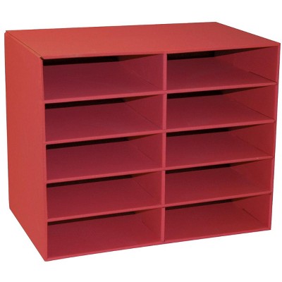 Classroom Keepers Shelf Organizer, 21 x 12-7/8 x 17 Inches, Red