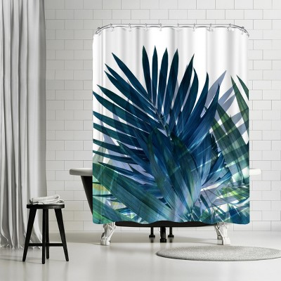 Americanflat Palms Leaves by Emanuela Carratoni 71" x 74" Shower Curtain