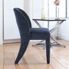 Mshliw Chenille Dining Chairs Set of 2 with Hollowed-Out Backrest, Sponge Cushion and Iron Frame for Kitchen or Dining Room - 3 of 4