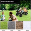 500 Lbs Capacity Heavy Duty Mesh Steel Garden Cart, Folding Utility Cart w/Removable Side Nets & 10 in Pneumatic Tires for Gardens, Lawns, Yards - 2 of 4