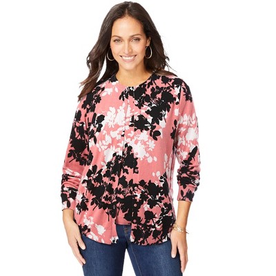 Jessica London Women's Plus Size Fine Gauge Cardigan