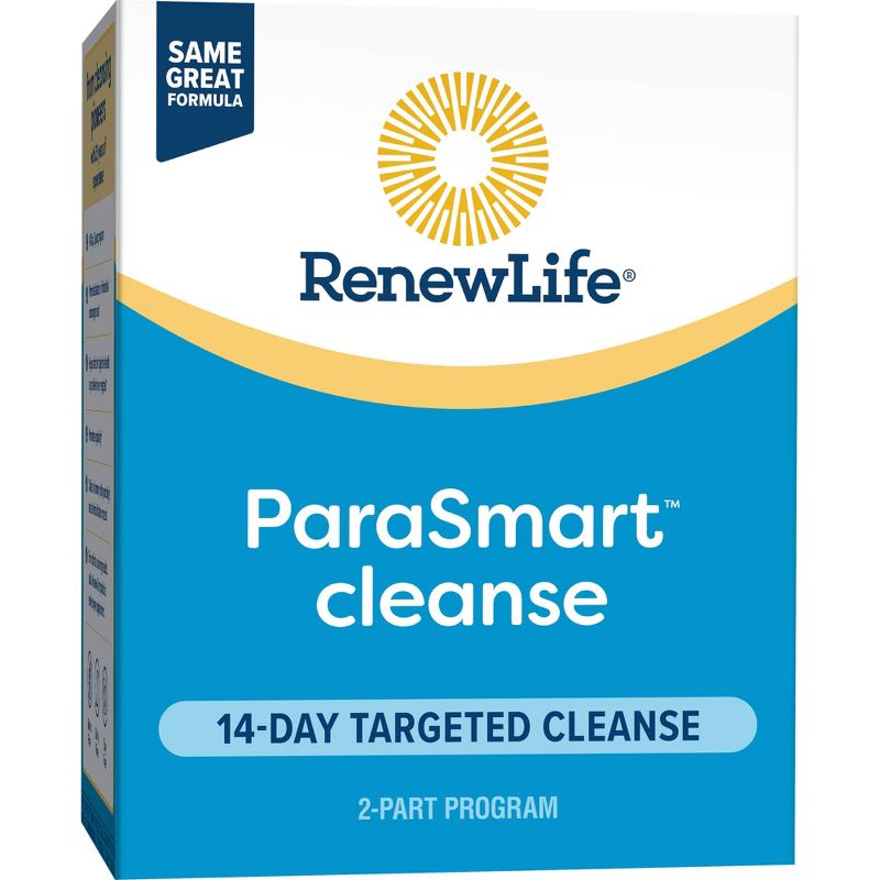 Renew Life Adult Cleanse - PARASmart, Microbial Cleanse - 2-Part,15-Day Program. Gluten, Dairy & Soy Free. 90 Vegetarian Capsules + 1 Fl. Oz. Tincture, 1 of 7