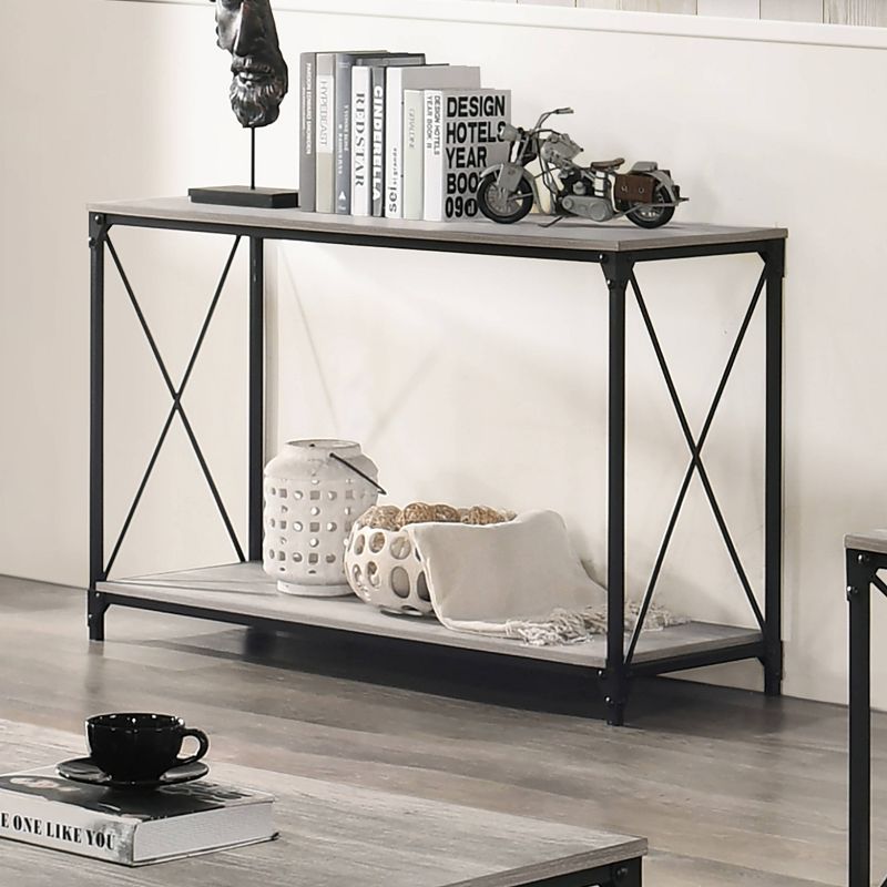 Rosslea Lower Shelf Sofa Table Black/Gray - HOMES: Inside + Out, 3 of 7