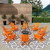 WestinTrends Malibu  HDPE Outdoor Folding Poly Adirondack Chair (Set of 8) - 2 of 4
