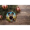 Savannah's Wild Dog Stained Glass Style Ceramic Ornament, Safari Animals Christmas Gift and Decor| OrnamentallyYou - 4 of 4
