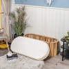 Nordlys Beige Velvet Storage Bench Modern Design Style Upholstery Entry - 2 of 4