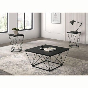 Sapphtopaz Modern Coffee Table with 2 End Tables Living Room Table Set Durable Center Table for Living Room,3pcs - 1 of 4