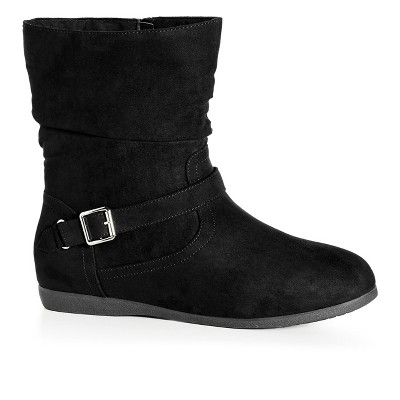 Cloudwalkers | Women's Wide Fit Sienna Ankle Boot - Black - 7w : Target