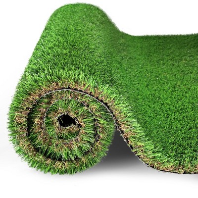 Chic Crate 2x10FT Outdoor Artificial Grass Runner Rug – 1.38" Thick Fake Turf Mat for Patio, Lawn, Pets & Balcony