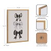 Kate & Laurel All Things Decor 12"x16" Gallery Coquette Preppy Retro Girly Black Bows Print by The Creative Bunch Studio Gold - 3 of 4