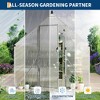 8 ft x 16 ft Aluminum PC Board Walk-in Outdoor Greenhouses with Weather Resistant,, Durable Polycarbonate Panels for Garden Backyard, Patio - 4 of 4