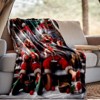 Lomsoe Christmas Gnome & Elf Print Flannel Blanket - All Seasons Soft and Warm Throw Blanket for Bed, Napping, Camping, Travel, Office - 4 of 4