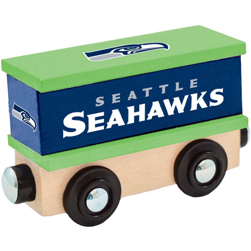 MasterPieces Wood Train Box Car - NFL Seattle Seahawks, 1 of 6