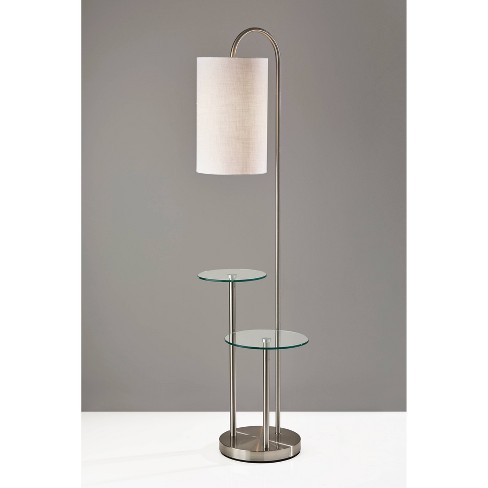 Leonard Shelf Floor Lamp Silver, Target Floor Lamp With Shelves
