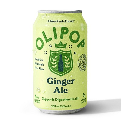 OLIPOP Ginger Ale Prebiotic Soda - 12 fl oz_2