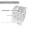 Unique Bargains Clear Makeup Organizer Countertop 1 Pc - 3 of 4