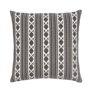 KAF Home Yarn Dyed  Cotton Jacquard Decorative Pillow With Feather Filled Insert - 20" x 20" - 1 of 4