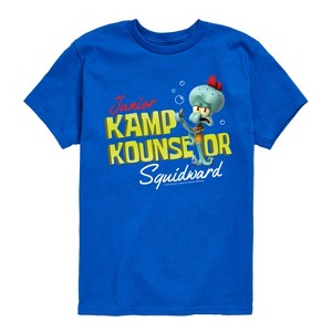 Boys' - SpongeBob SquarePants - Kamp Koral Kamp Kounselor Squidward Short Sleeve Graphic T-Shirt - 1 of 4