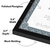 Americanflat 8.5x11 Thin Border Diploma Frame - Shatter-Resistant Glass Front Cover - 3 of 4