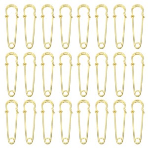 Unique Bargains Metal DIY Blankets Crafts Brooch Making Home Sewing Large Safety Pins 24 Pcs - 1 of 4