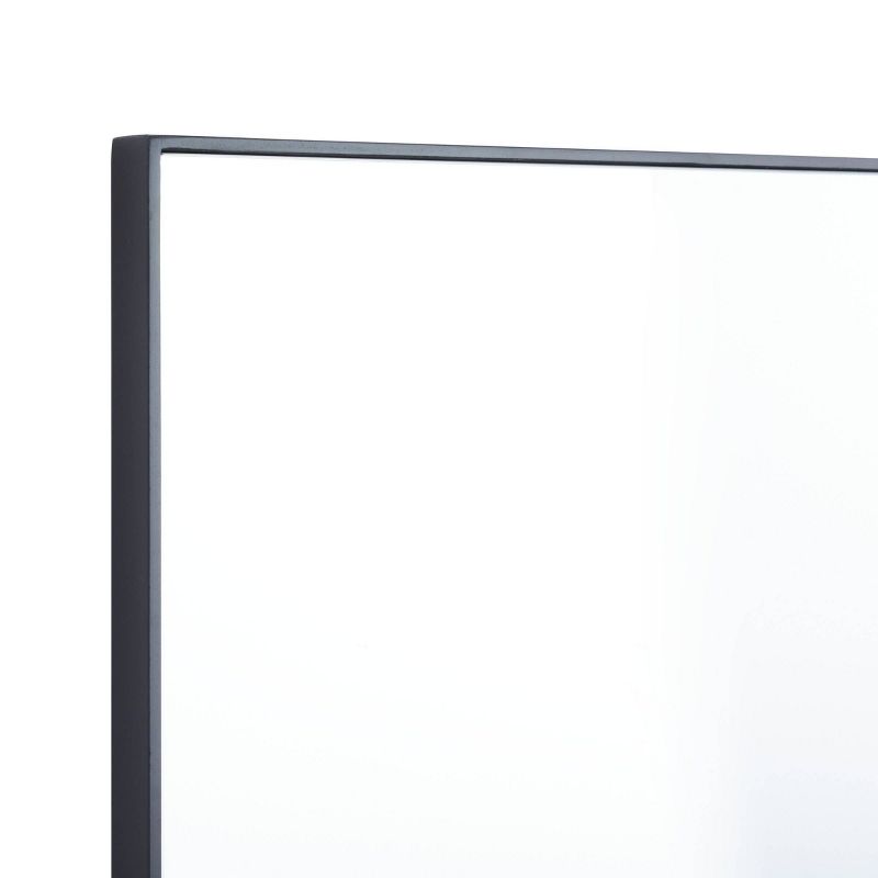 Wood Rectangle Wall Mirror with Thin Frame Black - Olivia &#38; May, 4 of 6