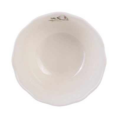 White Floral Porcelain 12-Piece Dinnerware Set