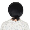 Anna-Kaci Women Satin Sleep Bonnet Adjustable Tie Back Hair Protection Cap for All Hair Types - 2 of 4