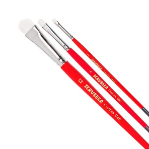 Creative Mark Scrubber Watercolor Brushes - Professional Watercolor Brushes for Scrubbing, Blotting, Re-Shaping Edges, and More! - 1 of 4