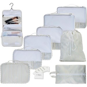 9 Set Packing Cubes - Suitcase Organizer, Cute Packing Cubes, Travel Bags Organizer for Luggage with Hanging Toiletry - 1 of 4