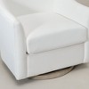 KINWELL 30" Wide Nursery Swivel Glider Chair Upholstered Armchair - 4 of 4