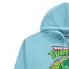 Mens Ninja Turtles Group Hoodie - Straight From The Sewer - TMNT Hoodie Sweatshirt with Sleeve Print (Light Blue, X-Large) - 3 of 4