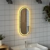 vidaXL Led Bathroom Mirror Cool White Glass Medium Led Bathroom Mirror - 3 of 4