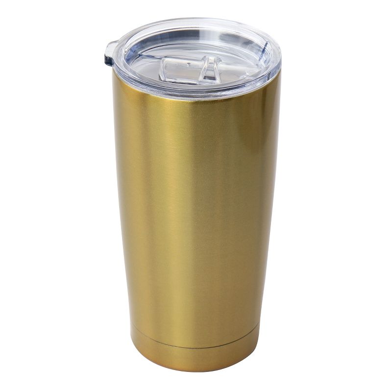 WAO 18oz  Thermal Tumbler with Acrylic Lid in Dark Gold, 3 of 9
