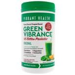 Vibrant Health Green Vibrance +25 Billion Probiotics, Greens and Superfood Supplements, Powder